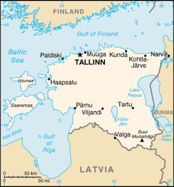 maps of estonia. Estonia